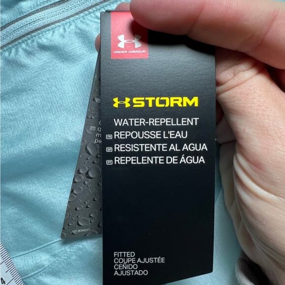 Under Armour UA Womens Run Impasse Wind Breaker Water Jacket Repel, NWT, XL - Picture 12 of 13